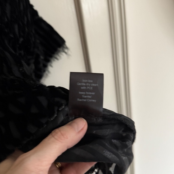 NWOT Rachel Comey Reunion Top in Black Burnout Lurex Velvet Size 6 - Picture 11 of 11